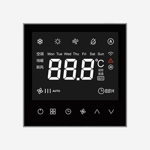 新风空调地暖三合一触控面板